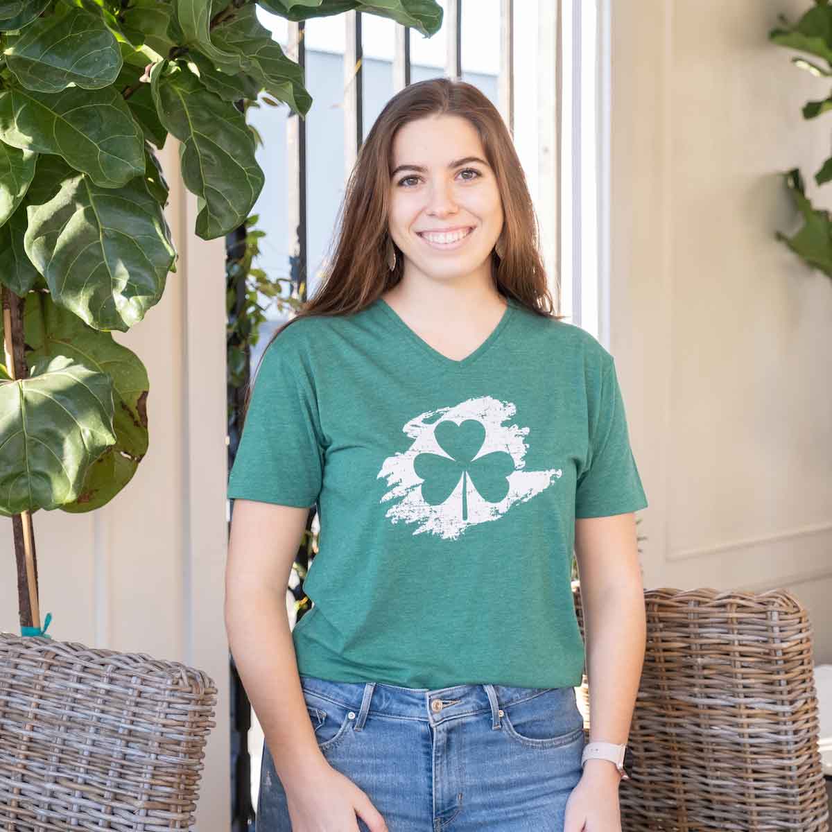 Clover V-Neck T-Shirt