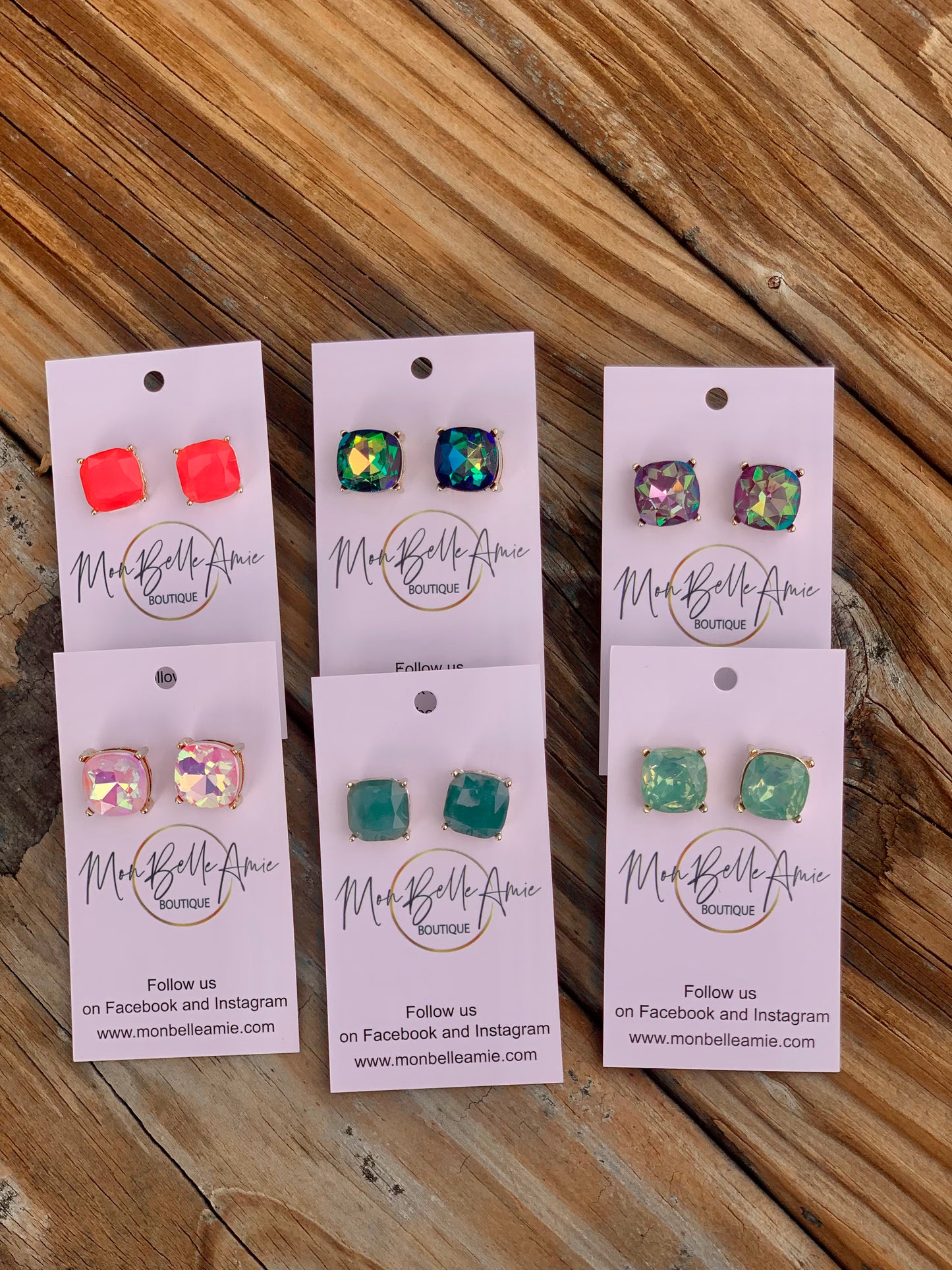Sparkly Studs - 9/16 inch - various colors