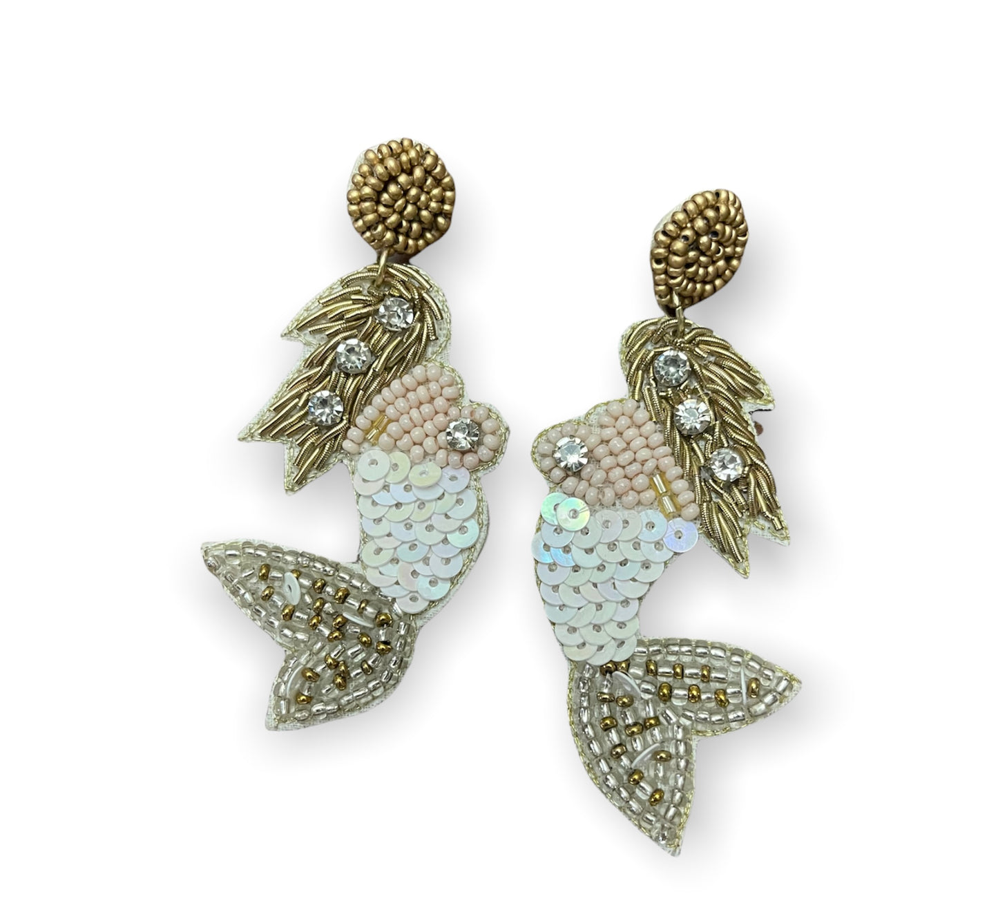 Mermaid Side Earrings - 2 colors
