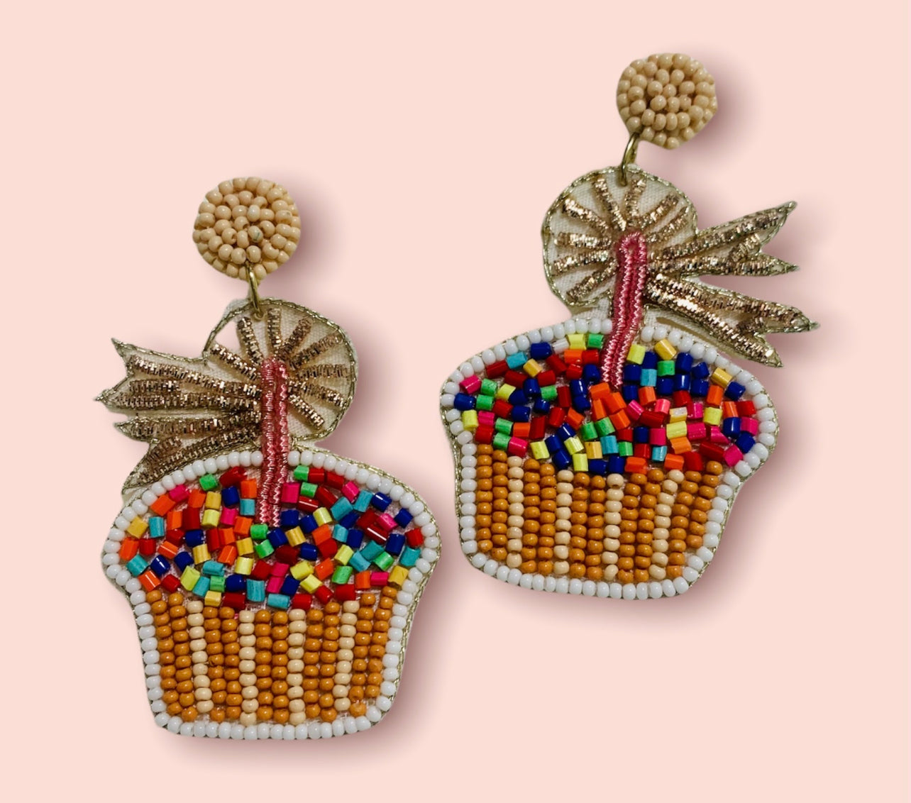 Birthday Cupcake Earrings - 2 colors