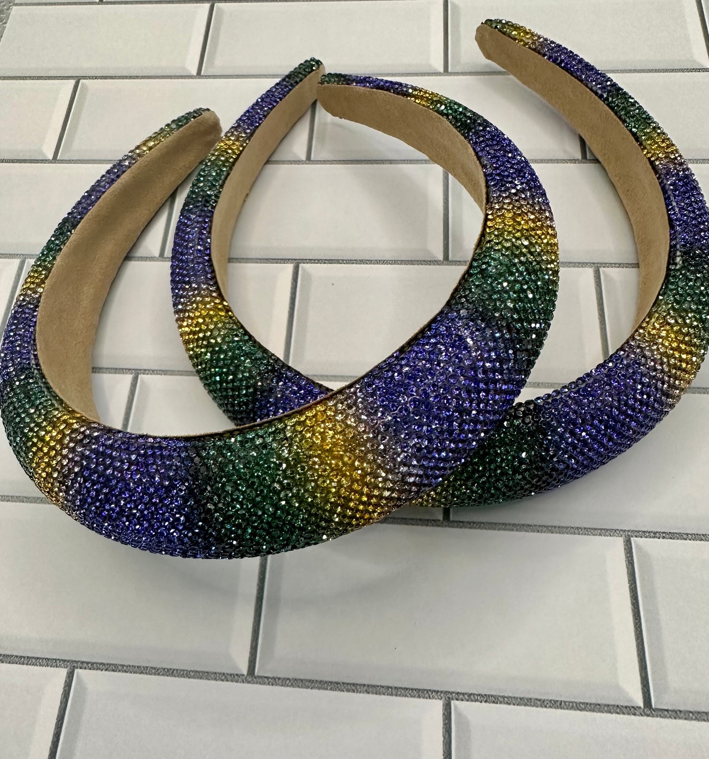Mardi Gras Crystal Headband