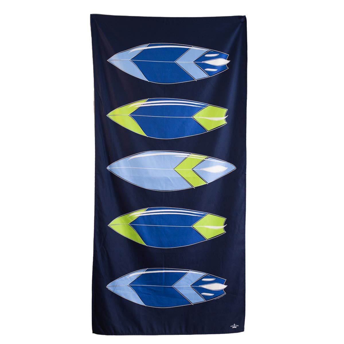 Wipeout Beach Towel Navy/Palace Blue/Lime 34x70