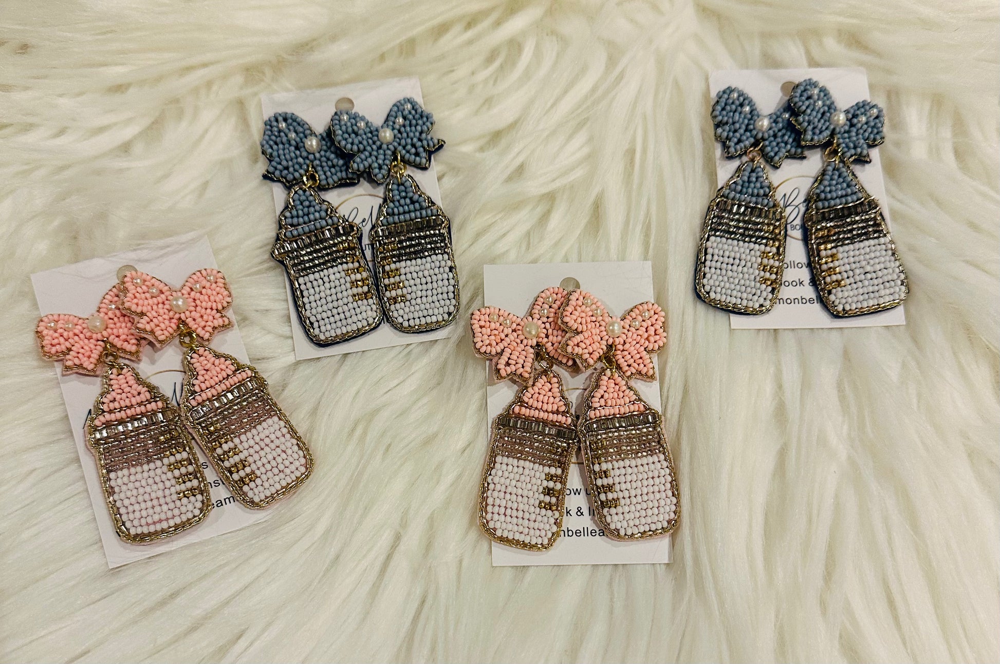 Baby bottle earrings discount