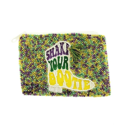 Shake Your Bootie Seed Bead Coin Purse/Pouch