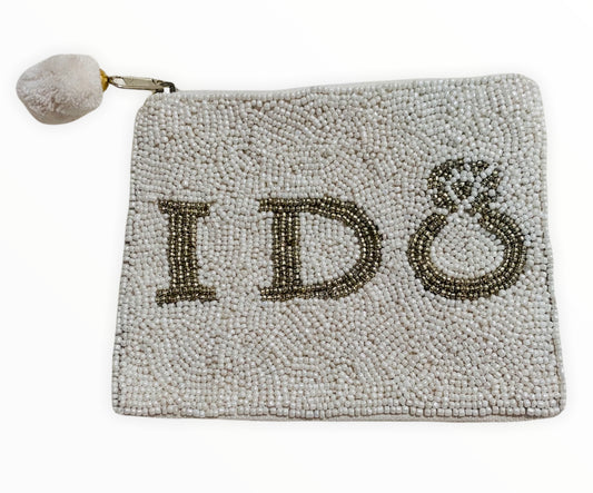 "I Do" Zippered Coin Pouch
