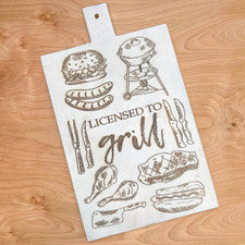 Licensed to Grill Serving Board