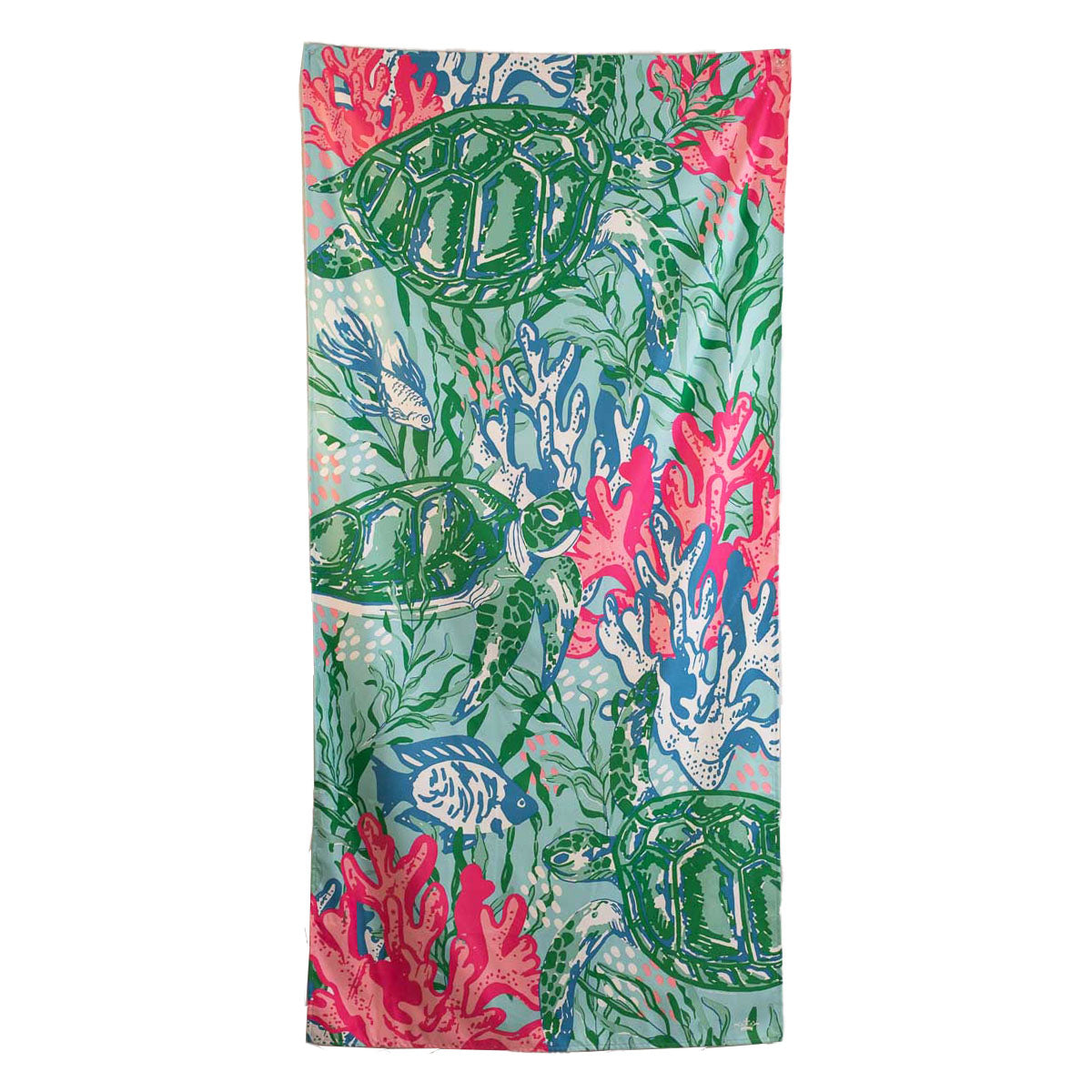 Tobago Cays Beach Towel Aruba Blue/Lime/Hot Pink 34x70