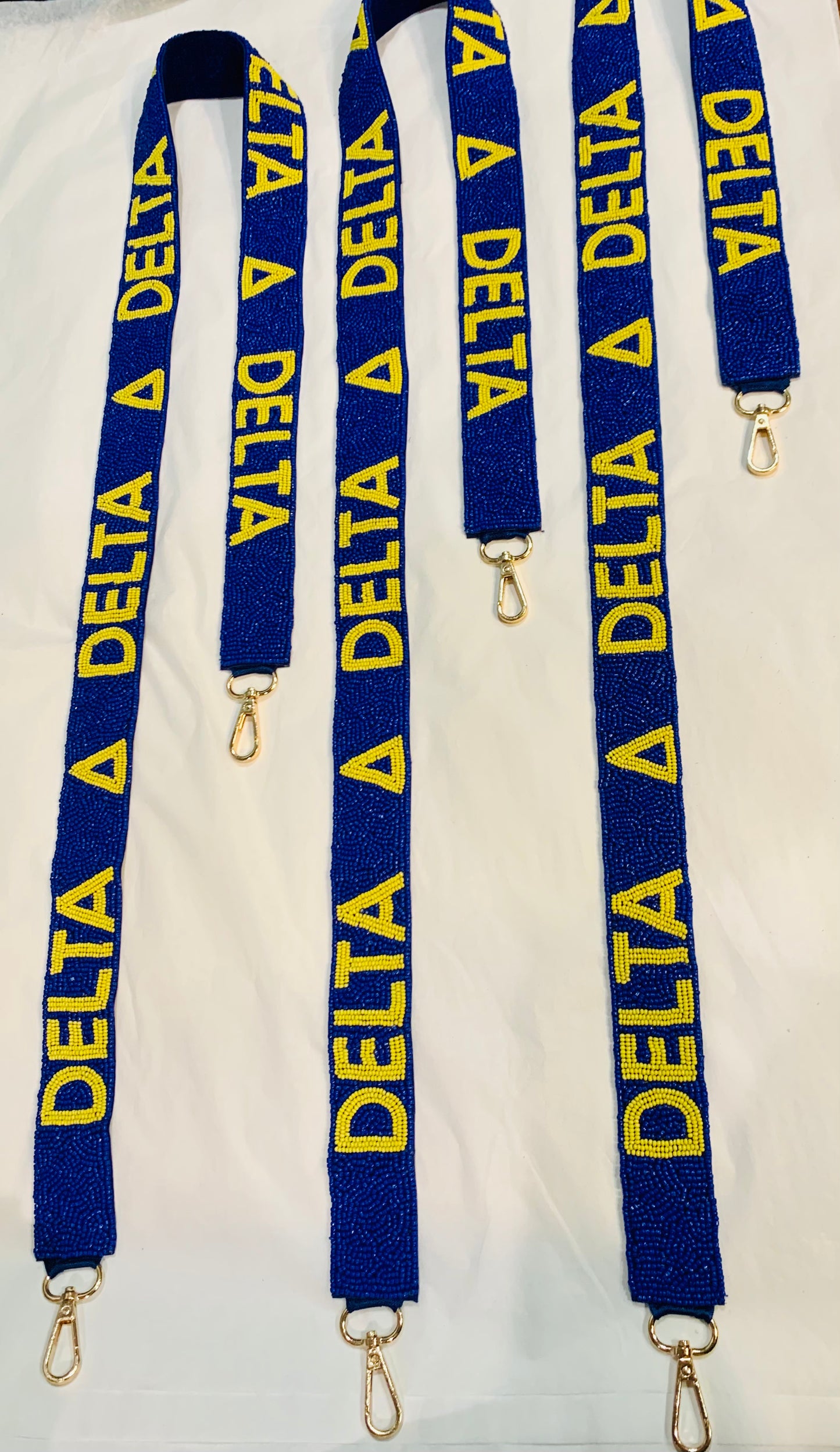 Tri Delta Sorority Beaded Purse Strap