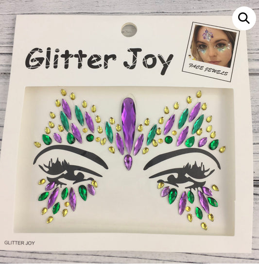 Mardi Gras Face Jewels #1