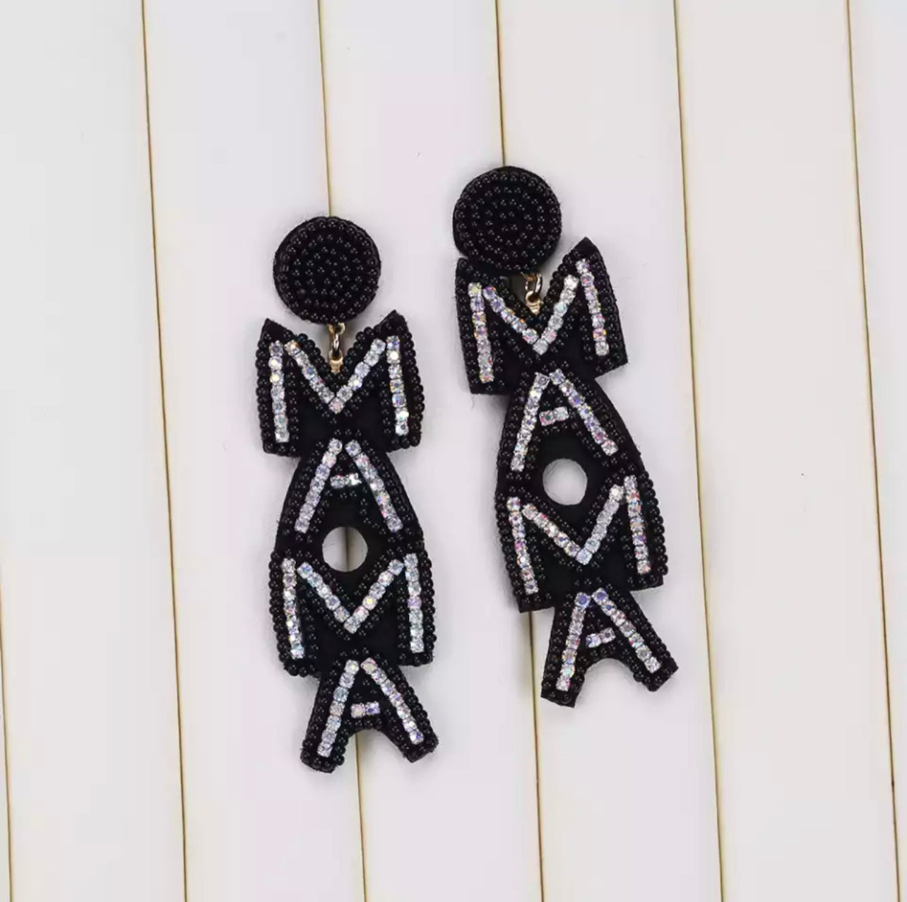 Mama Earrings - Black